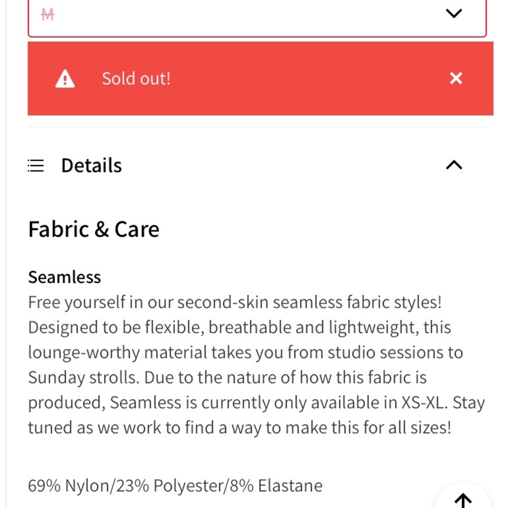 π HP π Fabletics Ribbed Seamless Top M - Picture 6 of 6